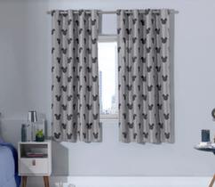 Cortina Jacquard 2,60 x 1,70 Mickey Icone Bella Janela