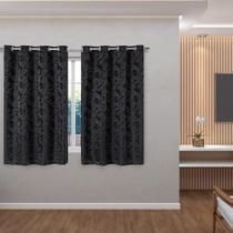 Cortina Jacquard 2,70m x 1,60m Veda Luz Decoração para Sala Quarto Janela Moderna