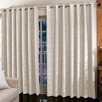 Cortina Jacquard 2,70x2,00 Para Trilho Simples