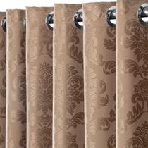 Cortina Jacquard 2,80x1,80 Sala E Quarto Semi Blackout Janela Varias Estampa - BOB SHOP BORDADOS