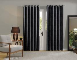 Cortina Jacquard 3,00 x 2,50 para sala/quarto Admirare