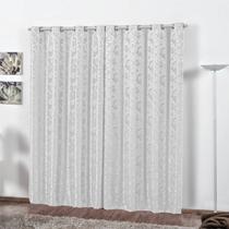 Cortina Jacquard 3,00x2,70 Para Varão Simples