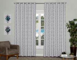 Cortina Jacquard 4,00m X 2,70m Semi Blackout Sala Quarto Para Verão de 3 metros Cortina Jacquard 4,00m X 2,70m Semi Blackout Sala Quarto Para Verão de 3 metros