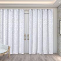 Cortina Jacquard 4,00m x 2,70m Veda Luz Decoração para Sala Quarto Janela Moderna