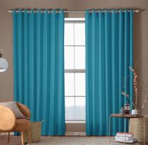 Cortina Jacquard Azul Celeste 8 X 2,45 Semi Blackout PRONTA ENTREGA Cortina Jacquard Azul Celeste 8 X 2,45 Semi Blackout PRONTA ENTREGA