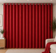 Cortina Jacquard Elegance 8.00x2.80 Janela Grande Caimento Perfeito