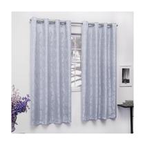 Cortina Jacquard Jacar Semi Blackout Porta Balcão 2,80m Sala Quarto Escritório Sacada
