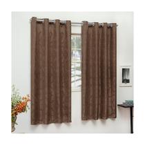 Cortina Jacquard Jacar Semi Blackout Varão 2m para Sala Quarto Escritório