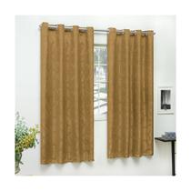 Cortina Jacquard Jacar Semi Blackout Varão 2m para Sala Quarto Escritório