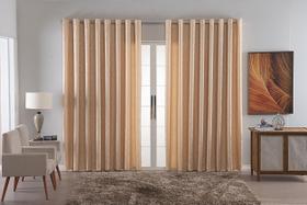 cortina jacquard luxo em tecido semi blackout sala 4,00x2,80