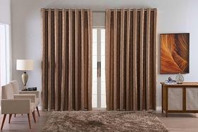 Cortina Jacquard Luxo Em Tecido Semi Blackout Sala 5,00X2,80