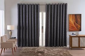 Cortina Jacquard Luxo Em Tecido Semi Blackout Sala 5,00X2,80