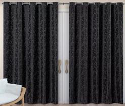 Cortina Jacquard Para Sala 400x250 Ótimo Caimento Admirare