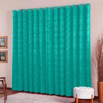 Cortina Jacquard Sala Quarto E Cozinha 2,80m X 1,70m Jacar