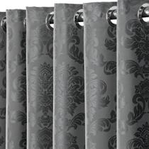 Cortina Jacquard Semi Blackout 2,00x1,80 Janela Sala E Quarto Varias Cores