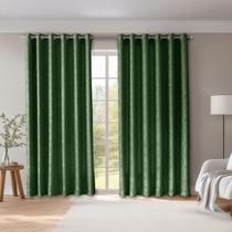 Cortina Jacquard Semi Blackout 3,00 x 2,60 para Sala e Quarto com Ilhós Cromado Jacard