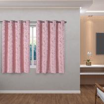 Cortina Jacquart estampado Para Sala ou Quarto 3 X 2,50