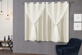 cortina janela cortina blackout 2,20x1,30m cortina de plástico cortina pvc e vóil - gv enxovais