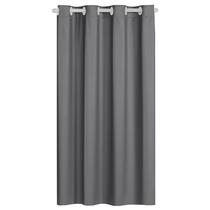 Cortina Janela Estreita 1,40x1,60 PVC Cinza Blackout P/ Varão Cortina Janela Estreita 1,40x1,60 PVC Cinza Blackout P/ Varão