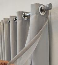 Cortina Janela/Sala/Porta Voil Linho Com Forro Blackout 2,00x2,40 Cortina Janela/Sala/Porta Voil Linho Com Forro Blackout 2,00x2,40