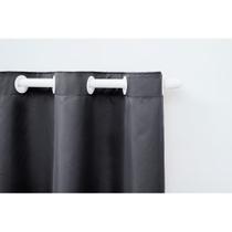 Cortina jasmim para quarto e sala 2,80x1,40m 19207 preto