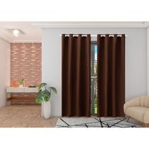 Cortina jasmim porta balcão 2,80x2,20m 19106 marrom