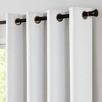 Cortina Jinchan 132x244 cm Blackout Térmica Blanca 1 Panel