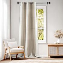 Cortina Jinchan Beige de 274 cm de Largo con Control de Luz, 1 Panel