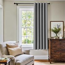 Cortina Jinchan Gris 183x160 cm con Ojales Opacas Cortina Jinchan Gris 183x160 cm con Ojales Opacas