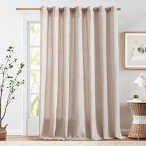 Cortina jinchan Linen 100x240cm para porta de vidro deslizante Taupe Cortina jinchan Linen 100x240cm para porta de vidro deslizante Taupe