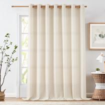 Cortina Jinchan Linen extra larga 254 cm, natural, 1 painel