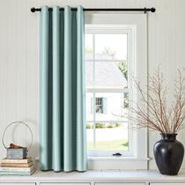 Cortina Jinchan Linen Texturizada 132x183 cm Thermal Aqua Blue