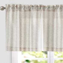 Cortina Jinchan Listrada Linen Blend Valance 127x41 cm Taupe