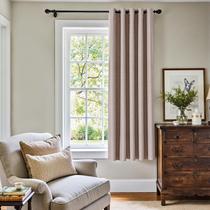 Cortina Jinchan Taupe 183x160 cm Opaca 1 Panel