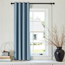 Cortina jinchan térmica de lino azul 132x213 cm