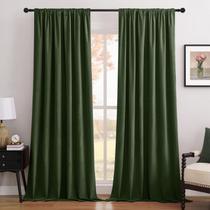 Cortina Joydeco 2 Paneles Terciopelo Verde 132x305 cm Opaca Cortina Joydeco 2 Paneles Terciopelo Verde 132x305 cm Opaca