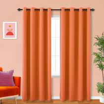 Cortina KOUFALL Orange Blackout com isolamento térmico 213cm