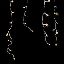 Cortina LED Branca 3,5m x 0,3m Decoração Casamento Luz Amarela 3000K 220v Cortina LED Branca 3,5m x 0,3m Decoração Casamento Luz Amarela 3000K 220v