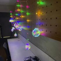 Cortina Led Com 10 Lampadas Bolas Incandescentes Fio De Fada - shop mix Cortina Led Com 10 Lampadas Bolas Incandescentes Fio De Fada - shop mix
