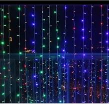 Cortina Led FIXO Pisca Colorido 500 Leds 3m X 2,5m - 110v - v8 Cortina Led FIXO Pisca Colorido 500 Leds 3m X 2,5m - 110v - v8