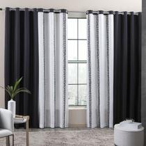 Cortina Linha Combinada 300x250cm Sucre Casa Doro - Sultan