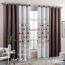 Cortina Linha Combinada Casa DOro 3,00 x 2,50m 32 Ilhoses