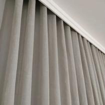 Cortina Linho Com Blackout Para Quarto 6,00x2,50 Trilho Duplo