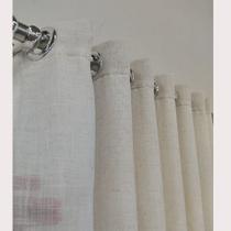 Cortina Linho Com Forro Alto Padrão Luxo Varão Bastão 6,00x2,60