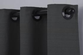 Cortina linho cru Ilhos Tabaco Cortina linho cru Ilhos Tabaco