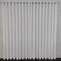 Cortina Linho Forrada Para Varão 6,00x2,50 Bastão