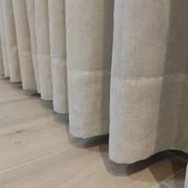 Cortina Linho Gaze Com Forro Blackout Para Sala 6,00x2,50 Cortina Linho Gaze Com Forro Blackout Para Sala 6,00x2,50