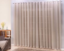 Cortina linho tecido 4,00x2,50 Para Varão Simples