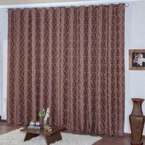 Cortina Londres Jacquard p/ Sala/Quarto/Escritório Semi Blackout 4,00m x 2,70m