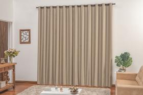 Cortina longa 4,00x2,70 sala ou quarto bege Madrid Cortina longa 4,00x2,70 sala ou quarto bege Madrid